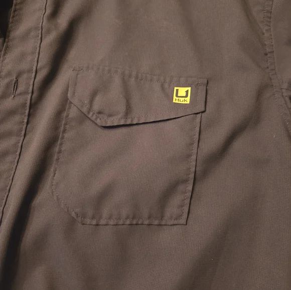 Huk Men's Blue Button Down Shirt Lot Ot 2 Sz XL - Picture 6 of 10